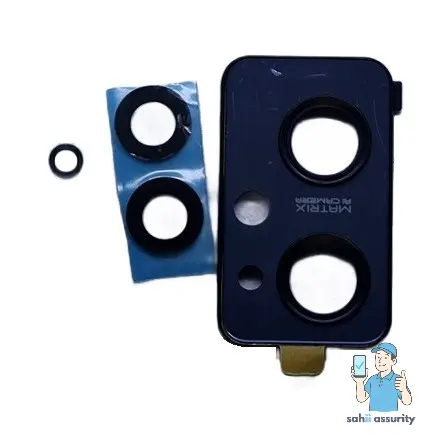 Camera Lens Glass with Frame for Realme 9i Black